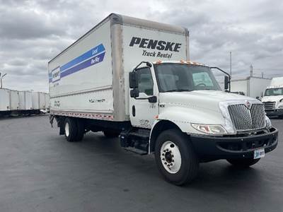 International MV607 Box Truck - 220HP, 6 Speed Automatic, Roll up Door
