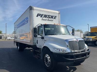 International MV607 Box Truck - 220HP, 6 Speed Automatic, Roll up Door