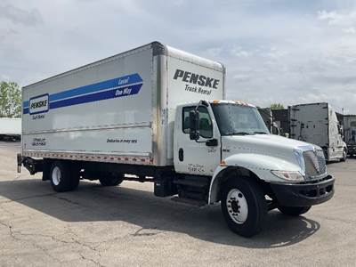 International MV607 Box Truck - 220HP, 6 Speed Automatic, Roll up Door
