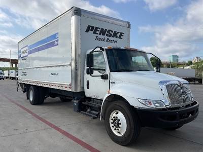International MV607 Box Truck - 220HP, 6 Speed Automatic, Roll up Door