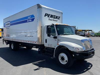 International MV607 Box Truck - 220HP, 6 Speed Automatic, Roll up Door