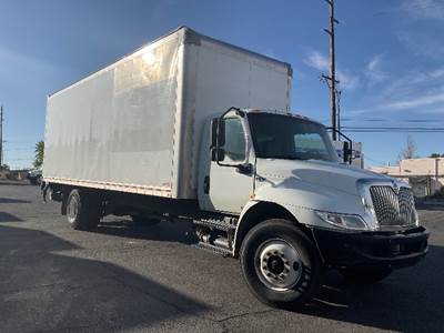 International MV607 26 ft Box Truck - 240HP, 6 Speed Automatic, Roll up Door