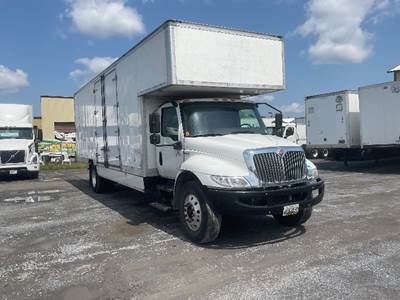 International MV607 Box Truck - 220HP, 6 Speed Automatic, Roll up Door