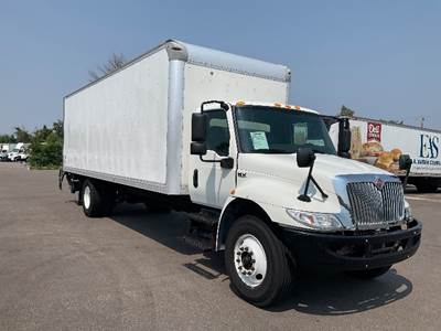 International MV607 26 ft Box Truck - 240HP, 6 Speed Automatic, Roll up Door