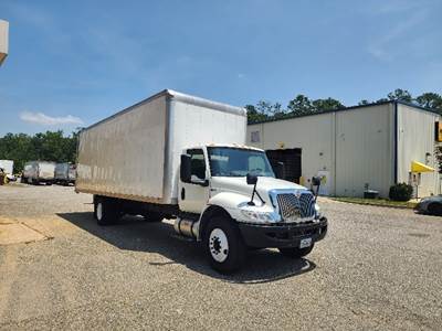 International MV607 Box Truck - 220HP, 6 Speed Automatic, Roll up Door