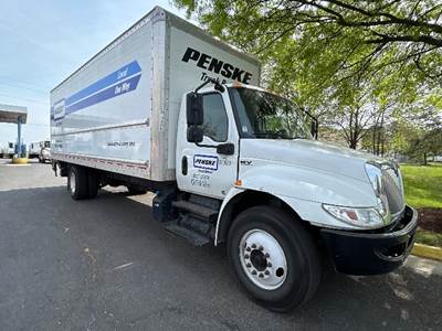 International MV607 Box Truck - 220HP, 6 Speed Automatic, Roll up Door