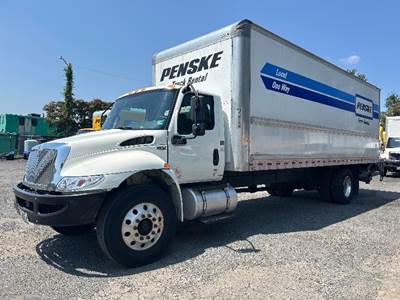 International MV607 Box Truck - 220HP, 6 Speed Automatic, Roll up Door