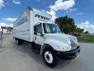 International MV607 Box Truck - 220HP, 6 Speed Automatic, Roll up Door