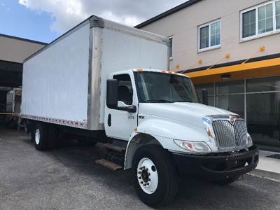 International MV607 24 ft Box Truck - 220HP, 6 Speed Automatic, Roll up Door