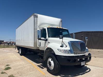 International MV607 Box Truck - 240HP, 6 Speed Automatic, Roll up Door