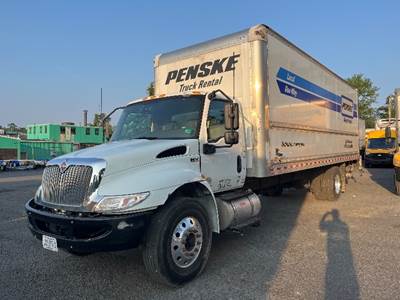 International MV607 Box Truck - 220HP, 6 Speed Automatic, Roll up Door