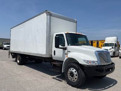 International MV607 Box Truck - 220HP, 6 Speed Automatic, Roll up Door