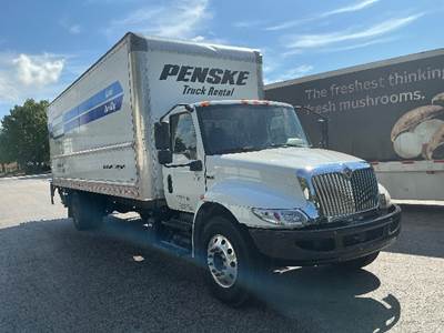 International MV607 Box Truck - 220HP, 6 Speed Automatic, Roll up Door