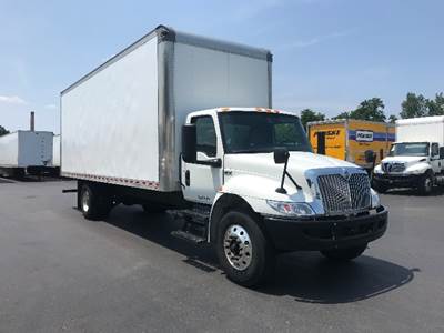 International MV607 Box Truck - 220HP, 6 Speed Automatic, Roll up Door