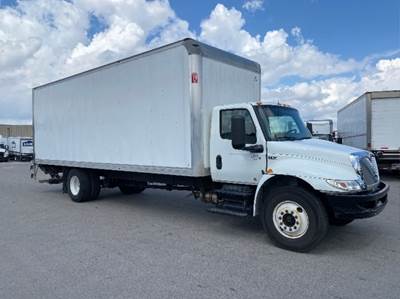 International MV607 Box Truck - 220HP, 6 Speed Automatic, Roll up Door