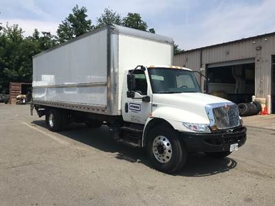International MV607 Box Truck - 220HP, 6 Speed Automatic, Roll up Door