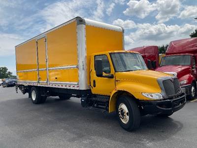 International MV607 Box Truck - 220HP, 6 Speed Automatic, Roll up Door