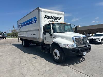 International MV607 Box Truck - 220HP, 6 Speed Automatic, Roll up Door