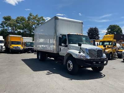 International MV607 Box Truck - 220HP, 6 Speed Automatic, Roll up Door