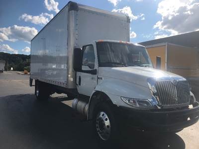 International MV607 Box Truck - 220HP, 6 Speed Automatic, Roll up Door