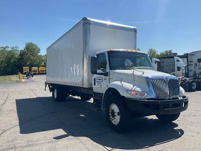 International MV607 Box Truck - 220HP, 6 Speed Automatic, Roll up Door