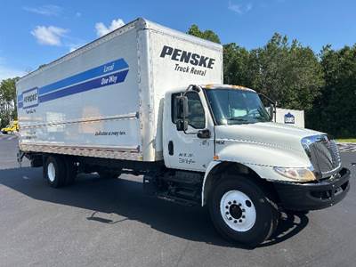 International MV607 Box Truck - 220HP, 6 Speed Automatic, Roll up Door