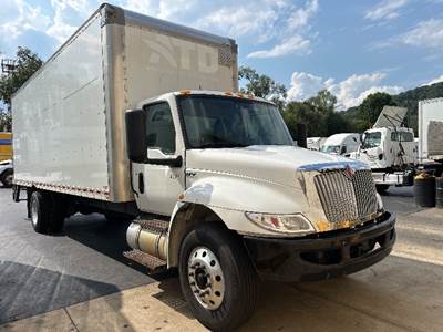 International MV607 Box Truck - 220HP, 6 Speed Automatic, Roll up Door