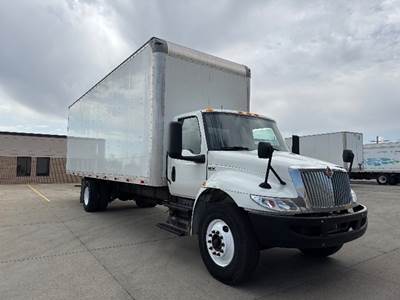 International MV607 Box Truck - 240HP, 6 Speed Automatic, Roll up Door