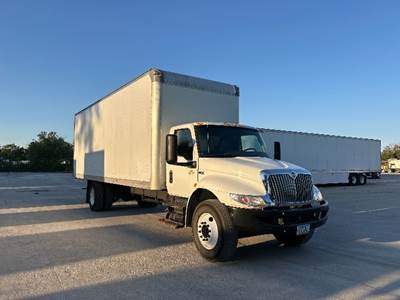 International MV607 Box Truck - 220HP, 6 Speed Automatic, Roll up Door