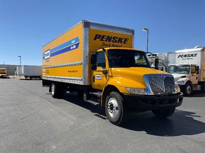 International MV607 Box Truck - 220HP, 6 Speed Automatic, Roll up Door