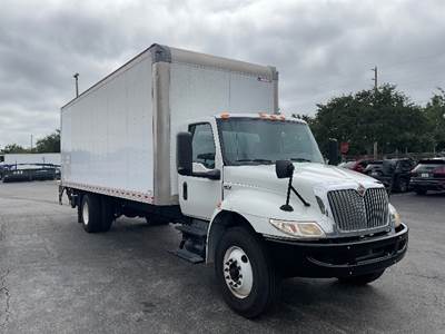 International MV607 Box Truck - 220HP, 6 Speed Automatic, Roll up Door