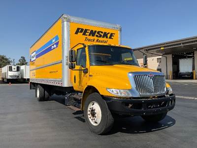 International MV607 Box Truck - 220HP, 6 Speed Automatic, Roll up Door