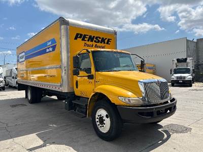 International MV607 Box Truck - 220HP, 6 Speed Automatic, Roll up Door