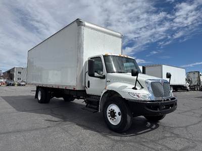 International MV607 Box Truck - 240HP, 6 Speed Automatic, Roll up Door