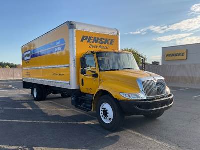 International MV607 Box Truck - 220HP, 6 Speed Automatic, Roll up Door