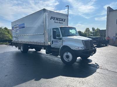 International MV607 Box Truck - 220HP, 6 Speed Automatic, Roll up Door