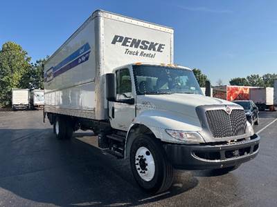 International MV607 Box Truck - 220HP, 6 Speed Automatic, Roll up Door
