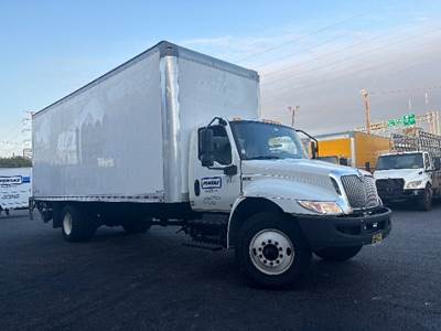 International MV607 Box Truck - 220HP, 7 Speed Automatic, Roll up Door