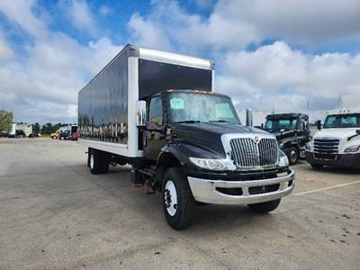International MV607 Box Truck - 220HP, 6 Speed Automatic, Roll up Door