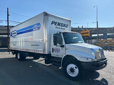 International MV607 Box Truck - 220HP, 6 Speed Automatic, Roll up Door
