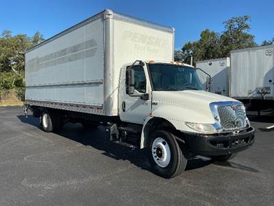 International MV607 Box Truck - 220HP, 6 Speed Automatic, Roll up Door
