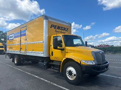 International MV607 Box Truck - 220HP, 6 Speed Automatic, Roll up Door