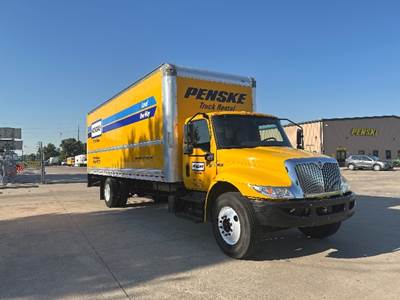 International MV607 Box Truck - 220HP, 6 Speed Automatic, Roll up Door