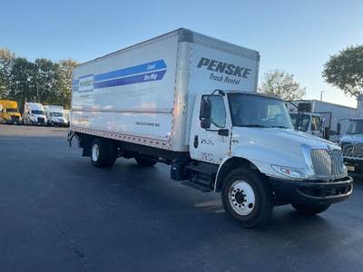 International MV607 Box Truck - 220HP, 6 Speed Automatic, Roll up Door