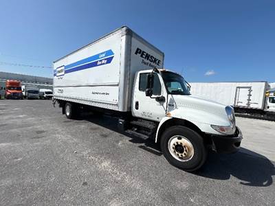 International MV607 Box Truck - 220HP, 6 Speed Automatic, Roll up Door