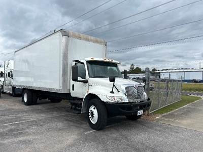 International MV607 Box Truck - 220HP, 6 Speed Automatic, Roll up Door