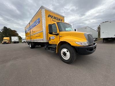 International MV607 Box Truck - 220HP, 6 Speed Automatic, Roll up Door