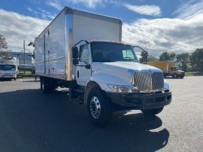 International MV607 Box Truck - 220HP, 6 Speed Automatic, Roll up Door
