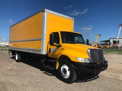 International MV607 Box Truck - 220HP, 6 Speed Automatic, Roll up Door