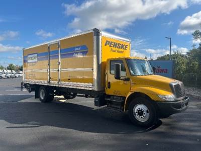 International MV607 Box Truck - 220HP, 6 Speed Automatic, Roll up Door